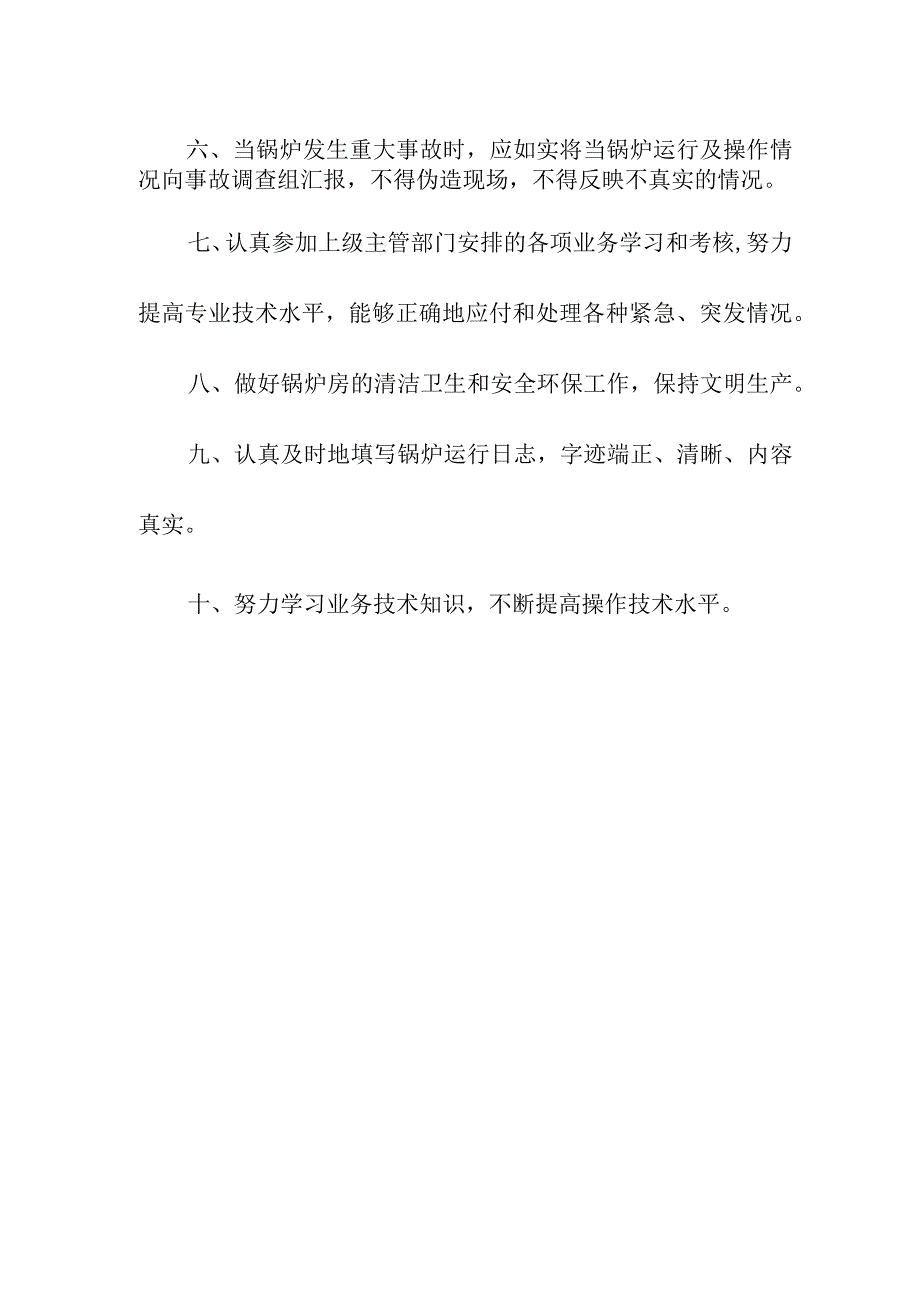 特种设备燃气锅炉司炉人员岗位责任制.docx_第2页