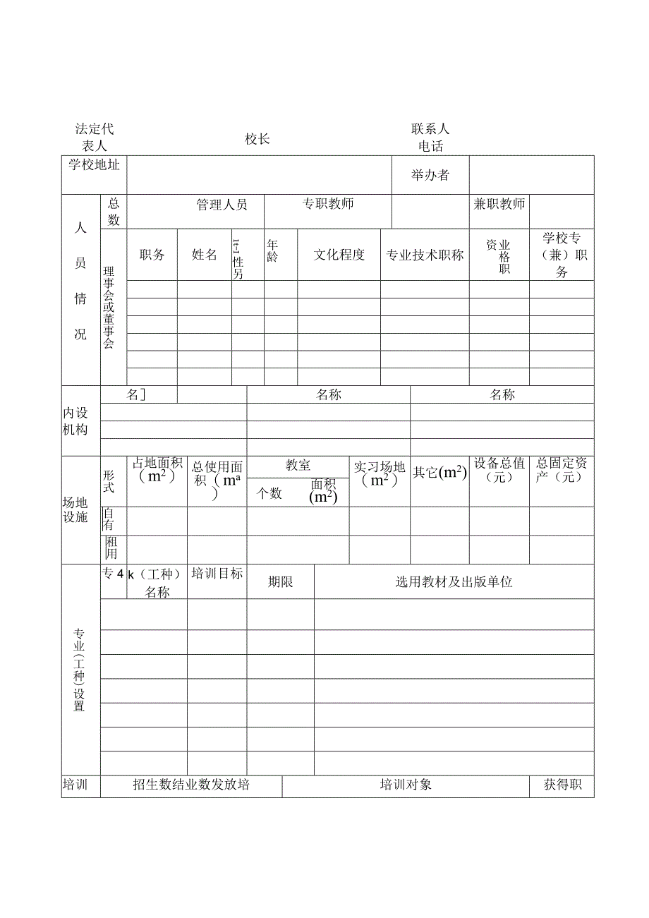 滑县民办职业培训机构年检报告书.docx_第2页