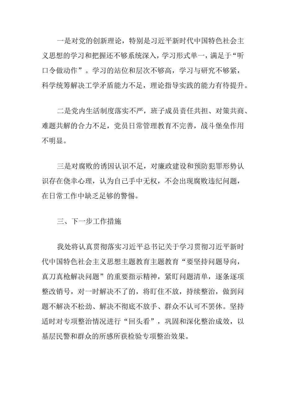 主题教育专项整治情况的报告优选范文.docx_第3页