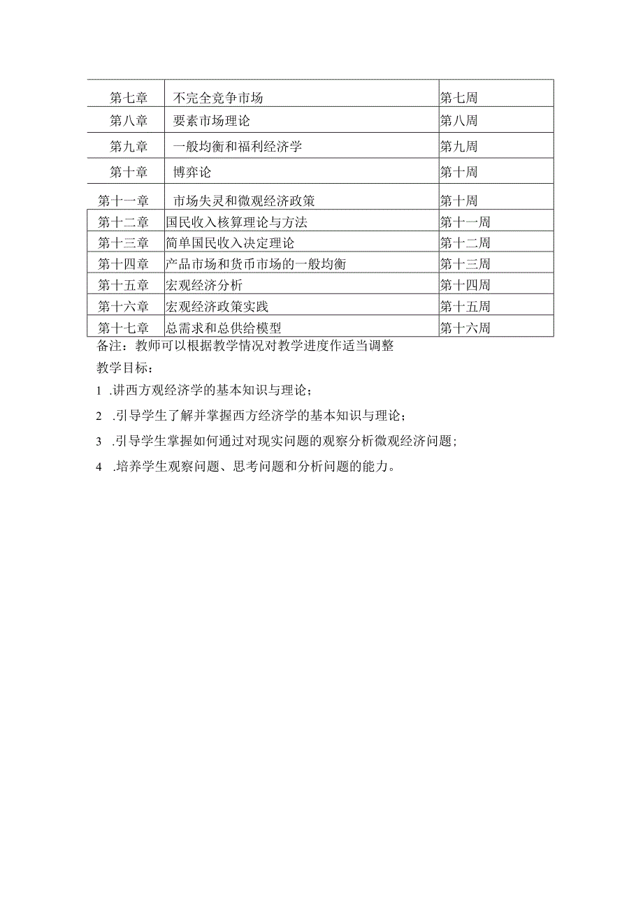 《西方经济学》课程教学方案.docx_第2页