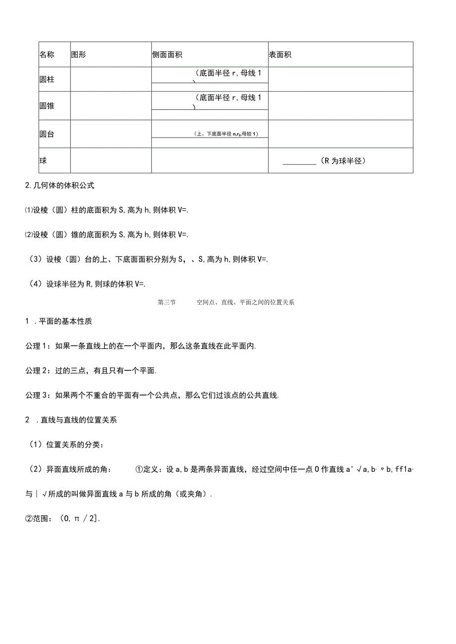 《立体几何》知识要点填空f.docx_第2页