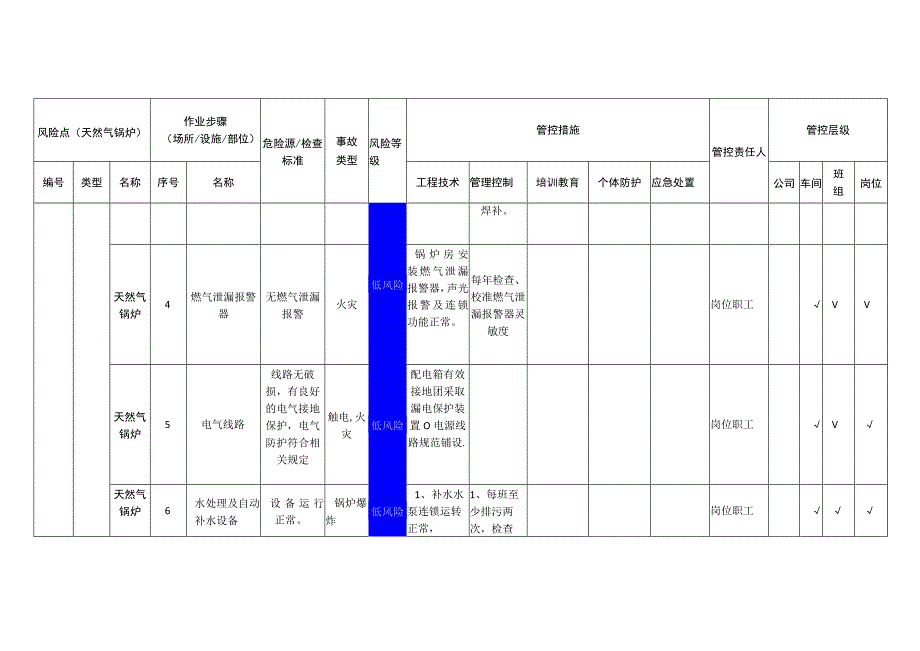 农牧科技有限公司天然气锅炉安全风险分级管控清单.docx_第3页