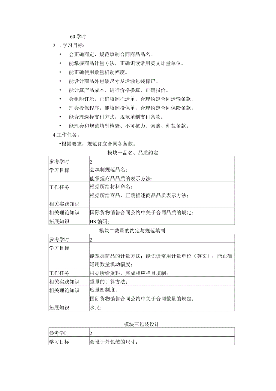 国际贸易实务课程标准报关.docx_第3页