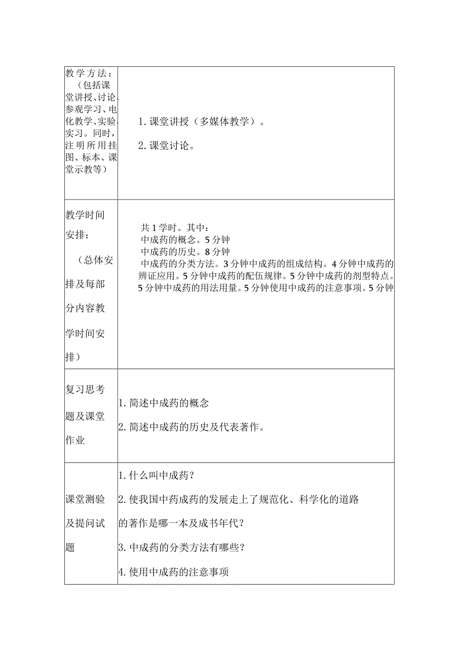 北中大《临床中成药应用》教案选修课.docx_第2页