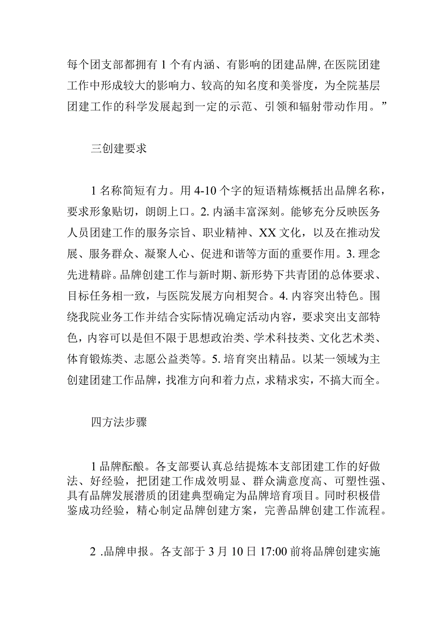 医院委员会关于在全院开展一支部一品牌创建活动的实施方案.docx_第2页