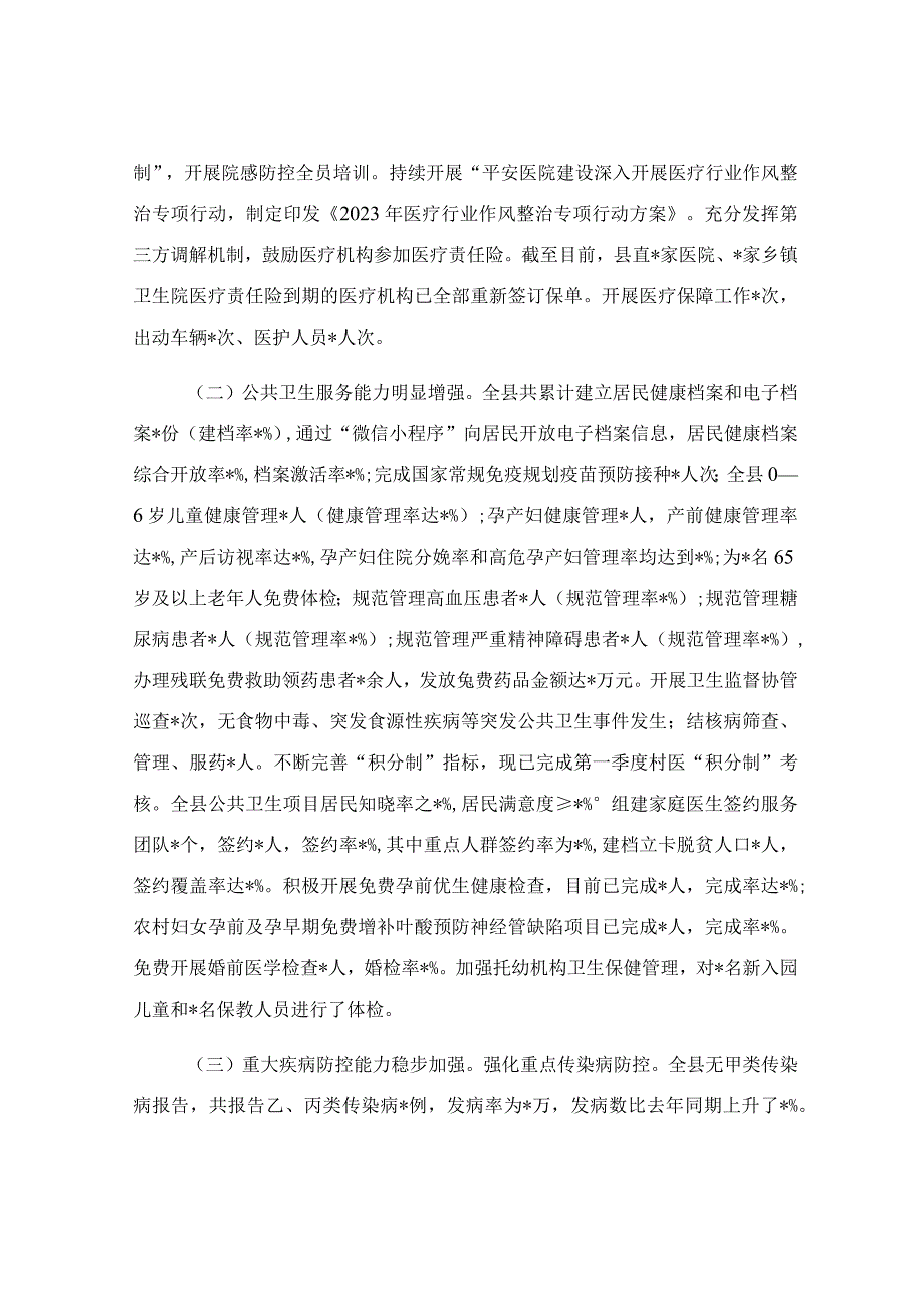 卫生健康局2023年上半年工作情况总结.docx_第2页