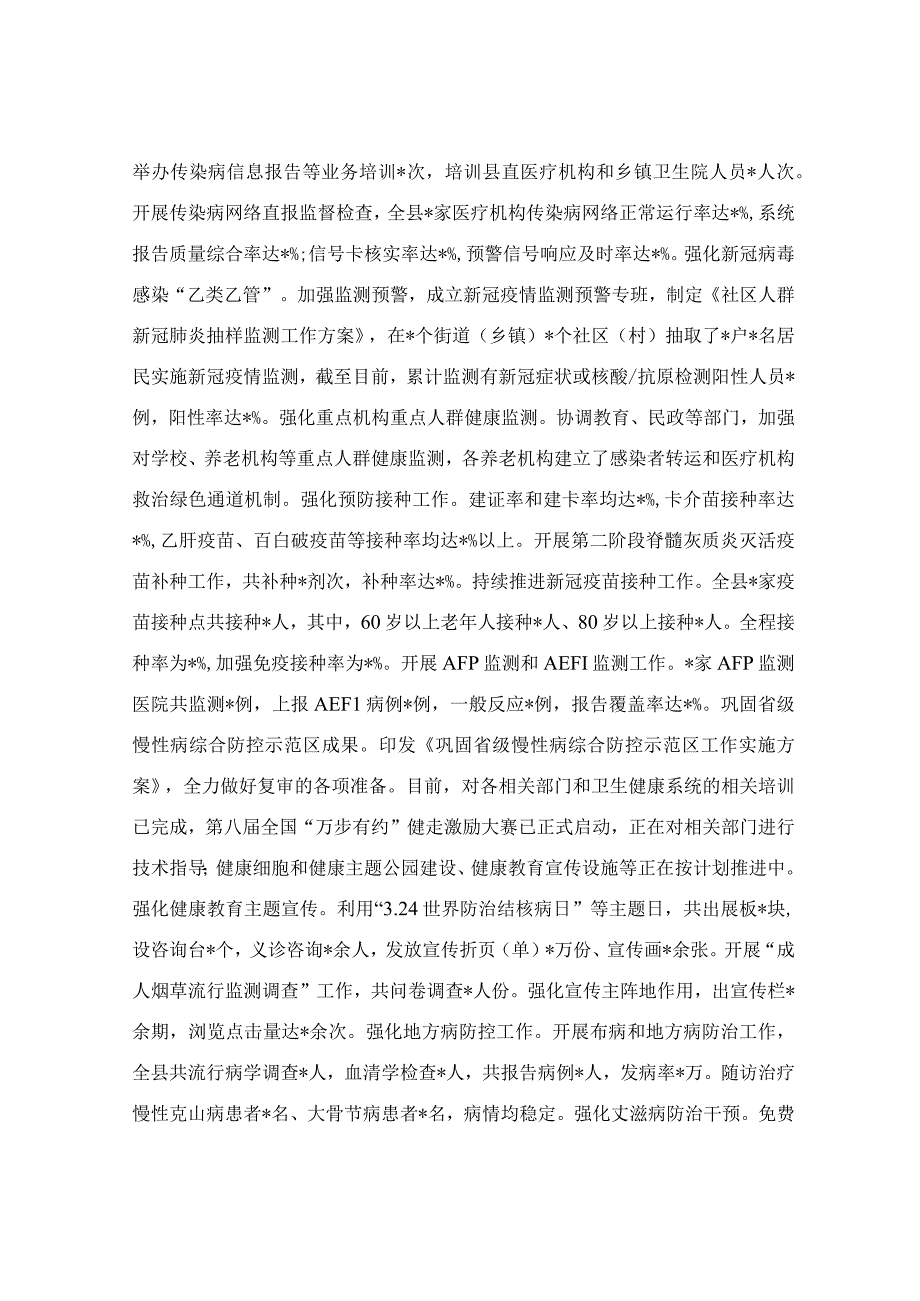 卫生健康局2023年上半年工作情况总结.docx_第3页