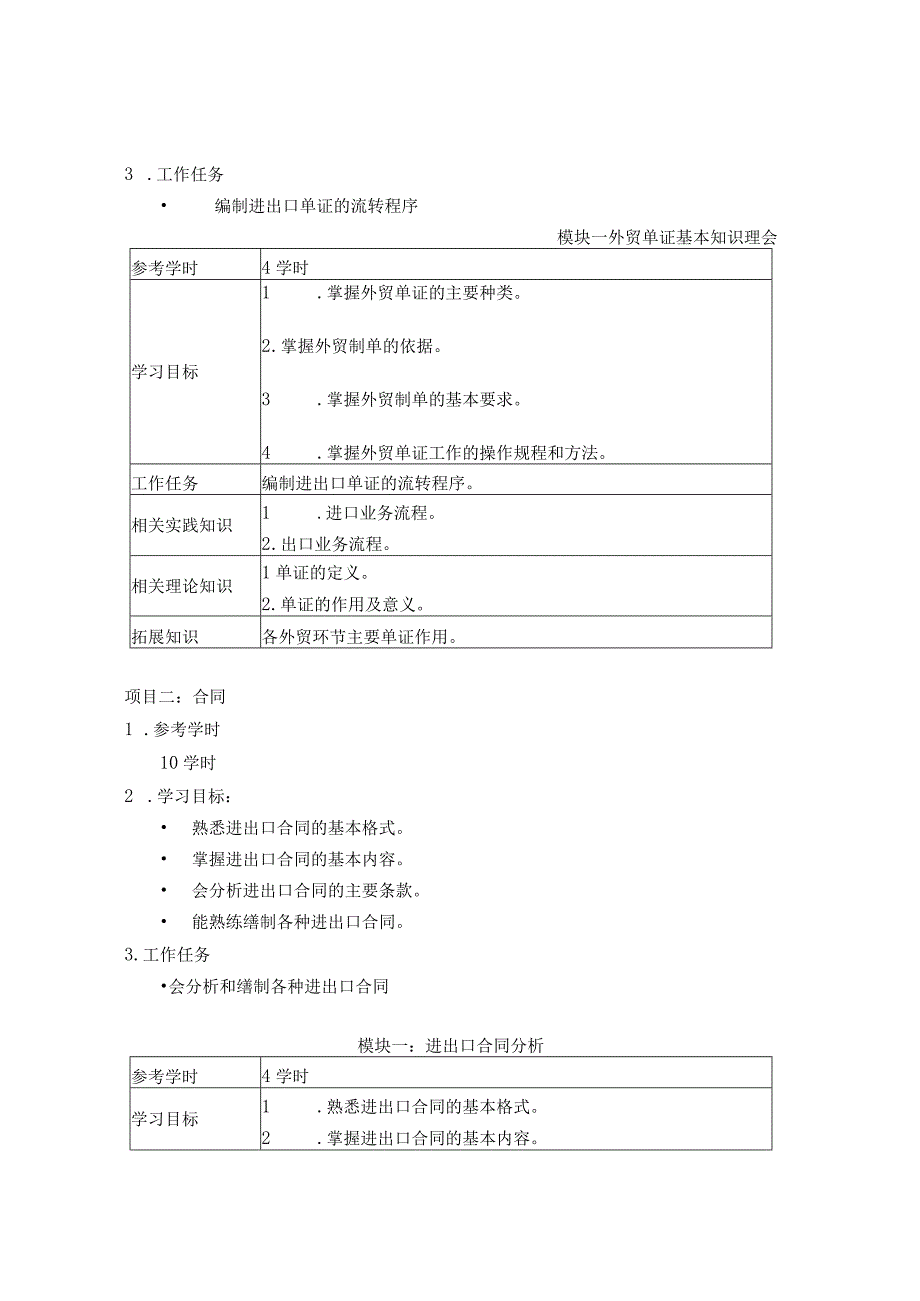 国际商务单证课程标准报关.docx_第3页