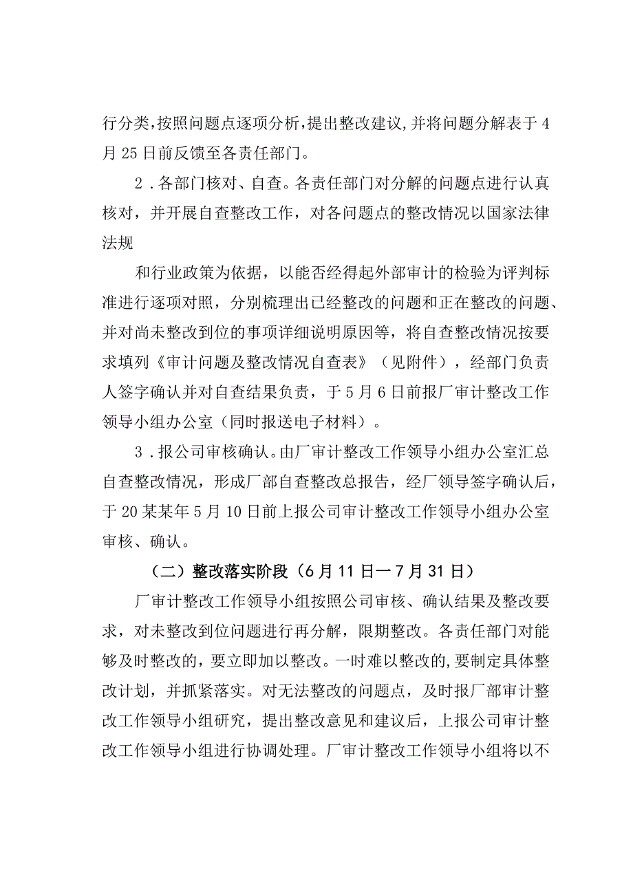 某某公司审计整改工作实施方案.docx_第3页