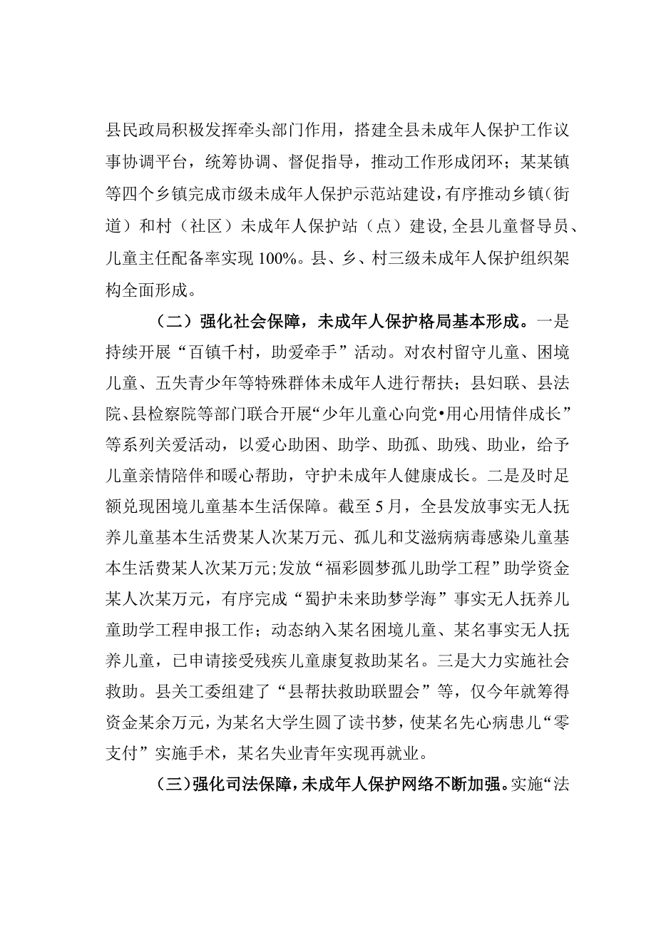 某某县人大关于全县未成年人保护工作情况的调查报告.docx_第2页