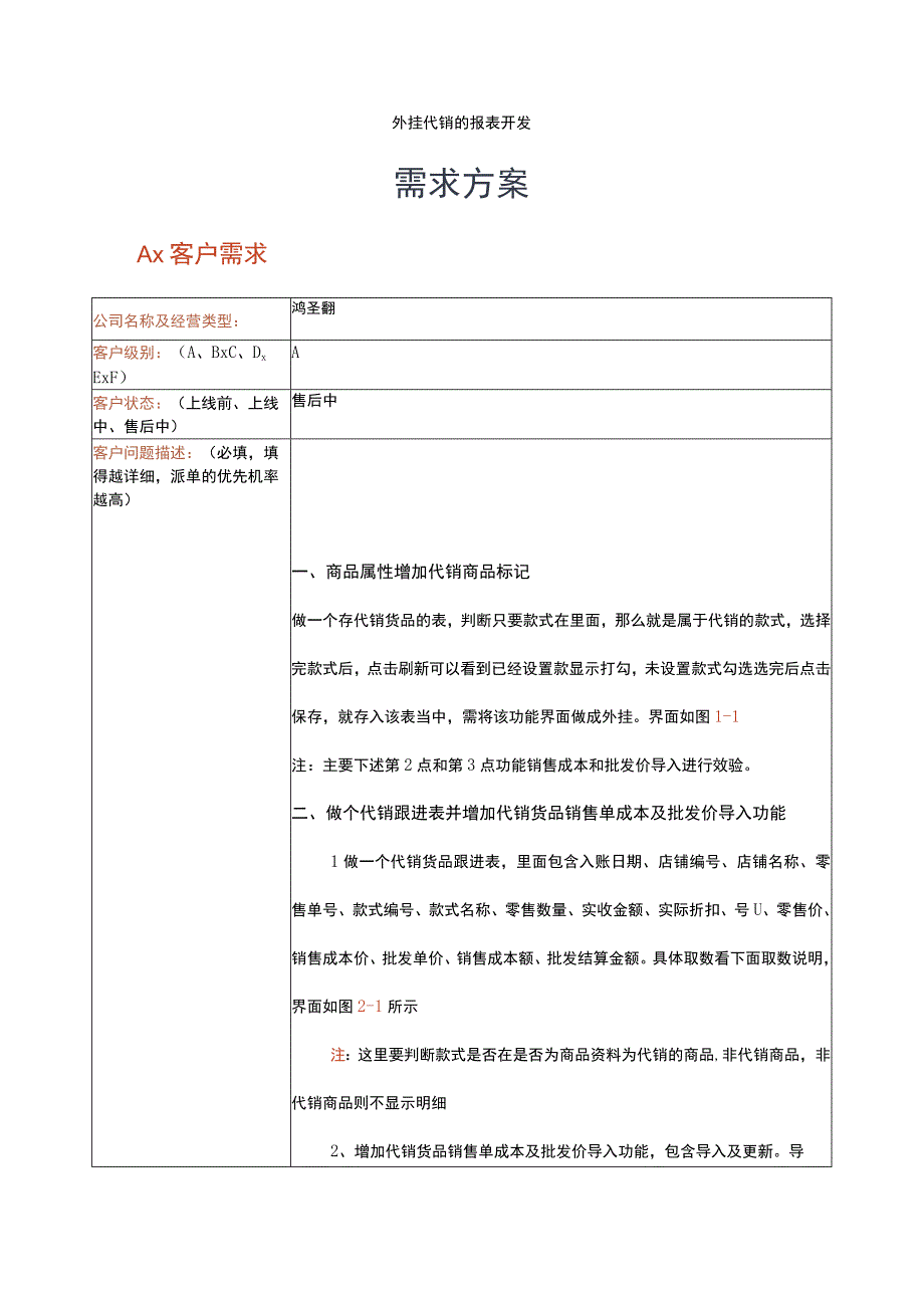 外挂代销的报表开发一．需求方案.docx_第1页