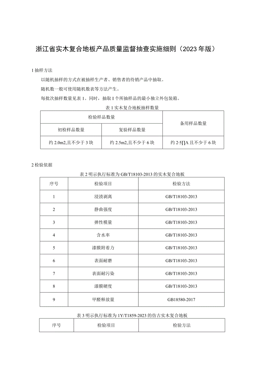 浙江省实木复合地板产品质量监督抽查实施细则2023年版.docx_第1页