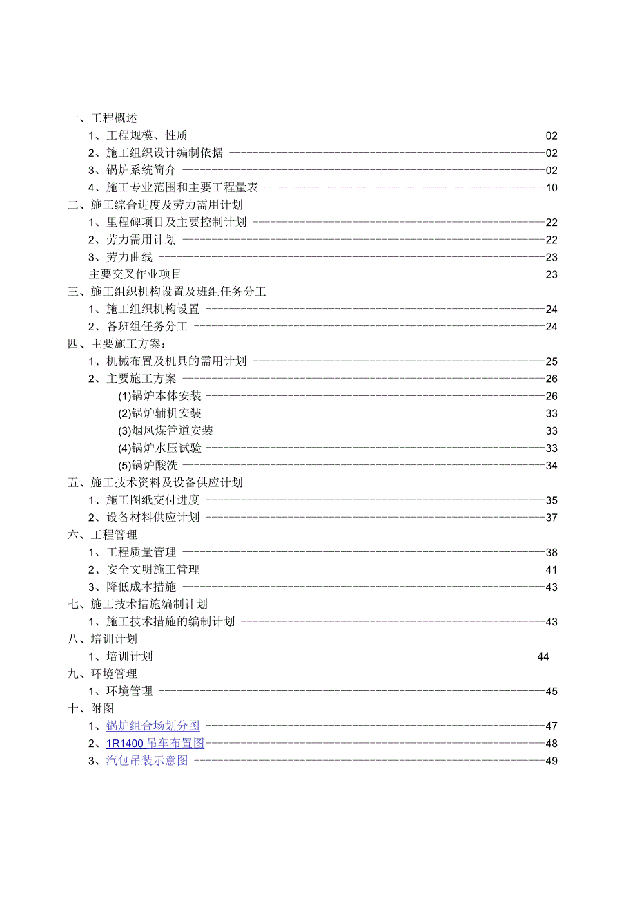 某工地锅炉专业施工组织设计方案.docx_第1页