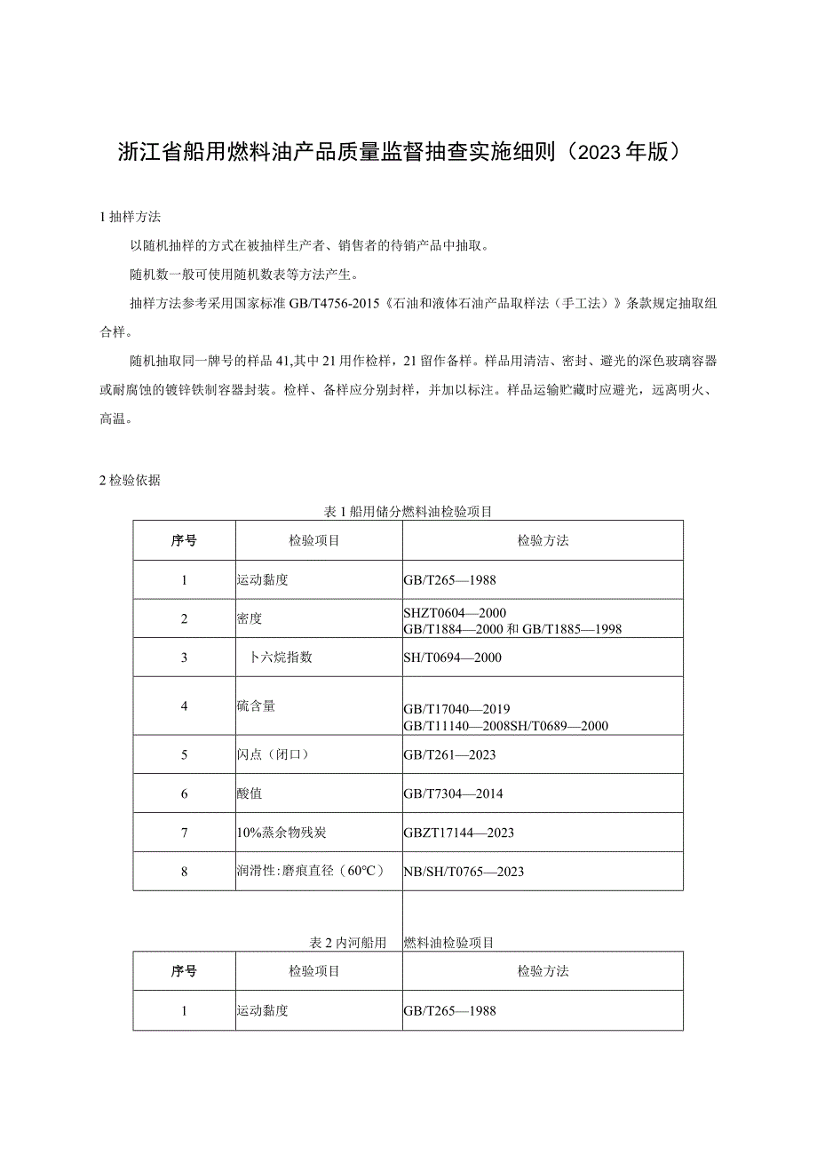 浙江省船用燃料油产品质量监督抽查实施细则2023年版.docx_第1页