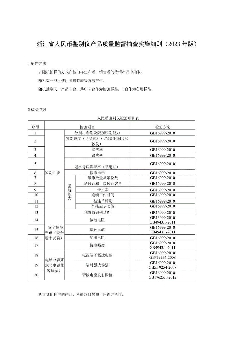 浙江省人民币鉴别仪产品质量监督抽查实施细则2023年版.docx_第1页