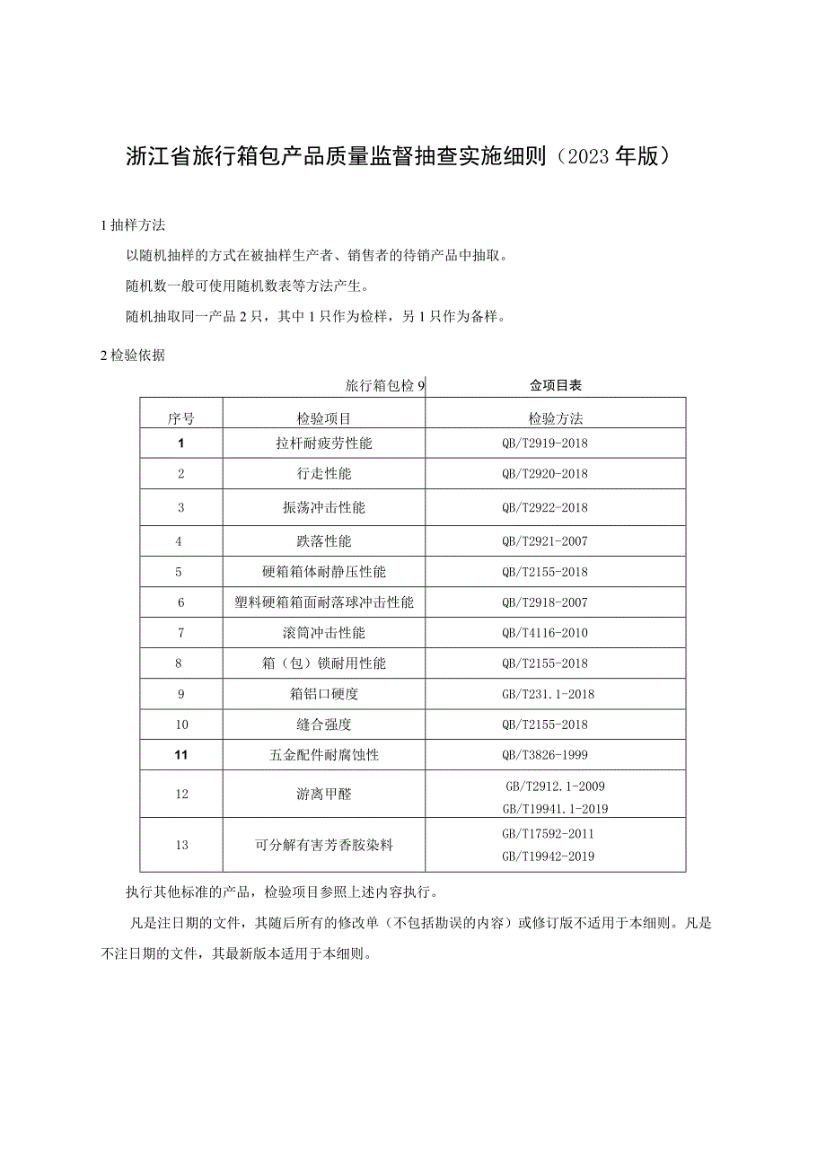 浙江省旅行箱包产品质量监督抽查实施细则2023年版.docx_第1页