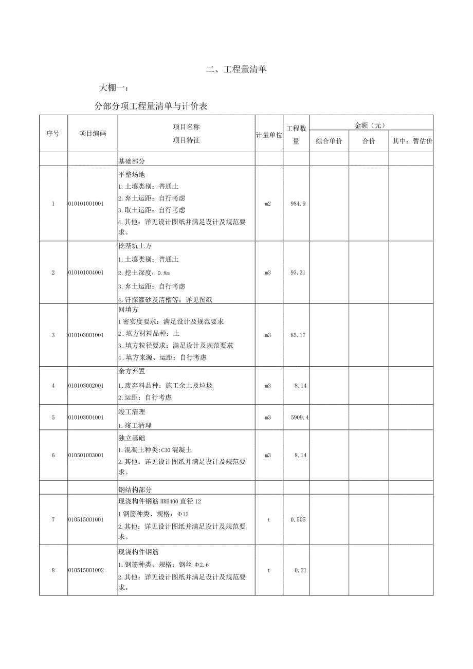 工程量清单工程二.docx_第1页