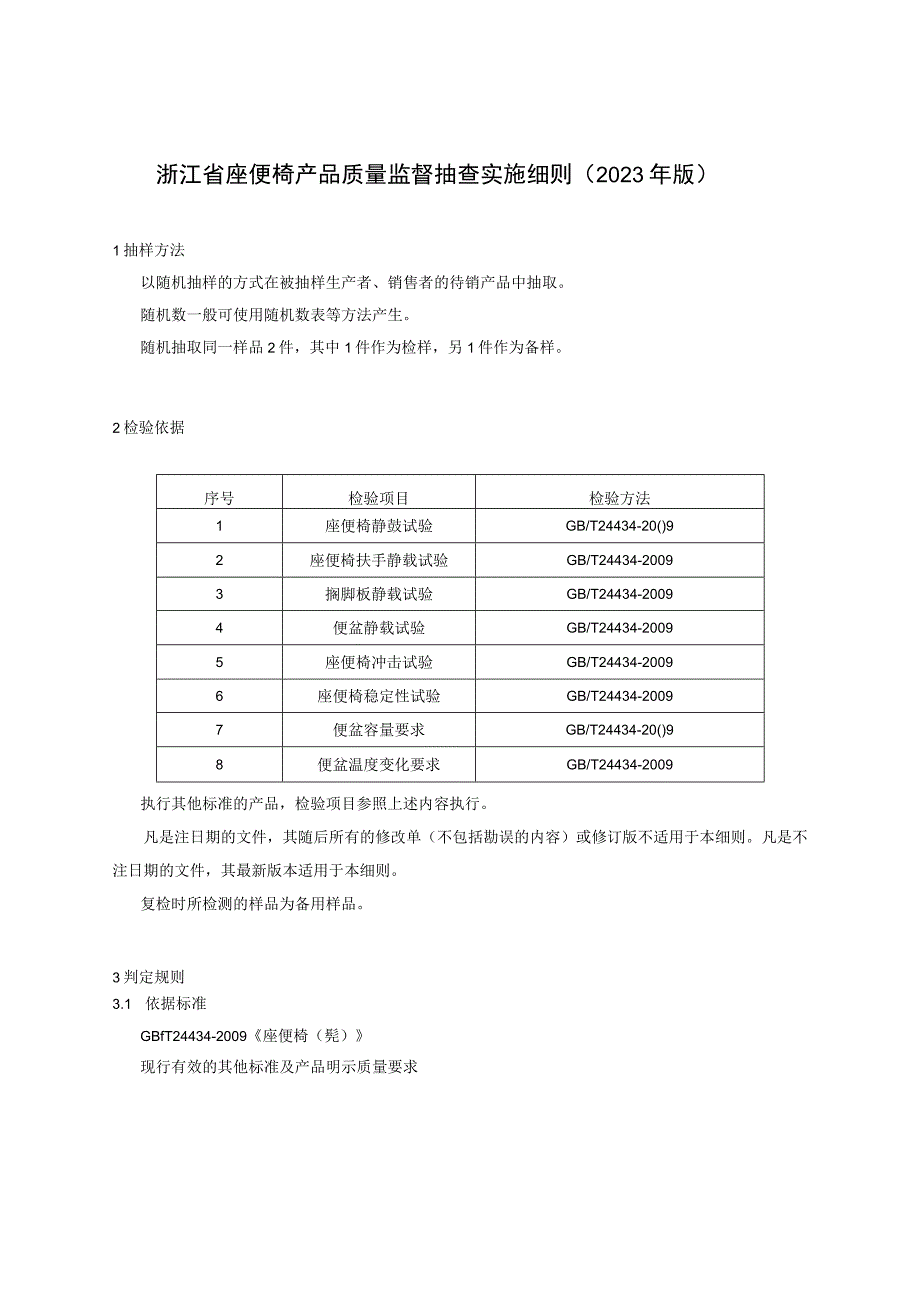 浙江省座便椅产品质量监督抽查实施细则2023年版.docx_第1页