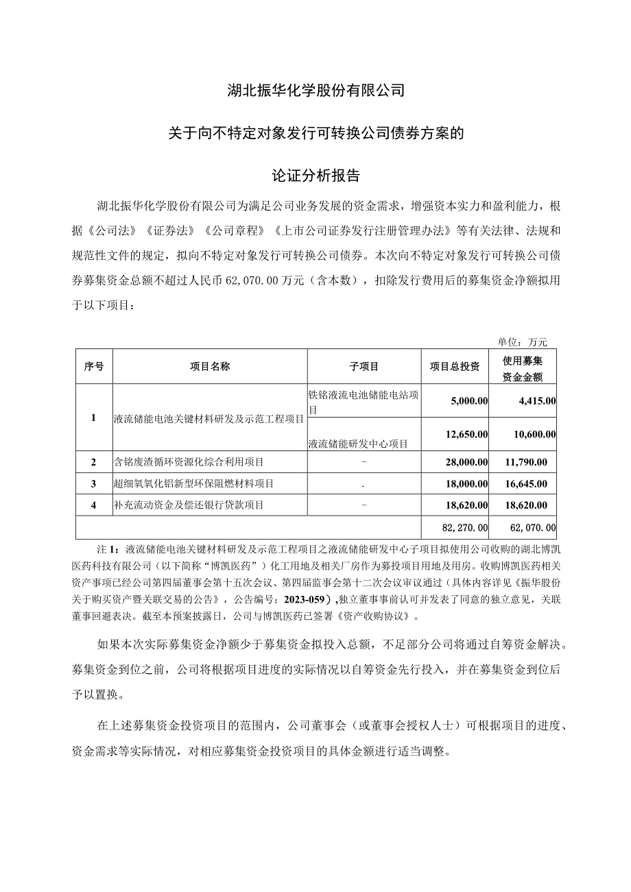 振华股份关于2023年度向不特定对象发行可转换公司债券方案的论证分析报告.docx_第3页