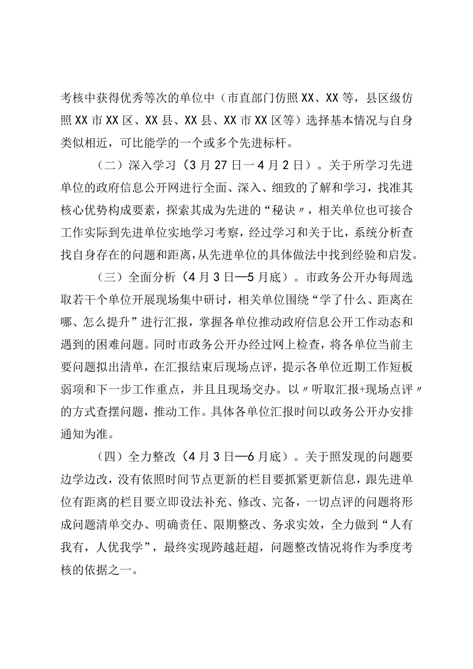 市政务公开学先进补短板创优秀提升行动实施方案.docx_第2页