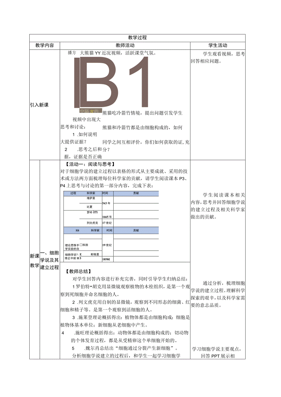 教案细胞是生命活动的基本单位教学设计人教版2019必修1.docx_第2页