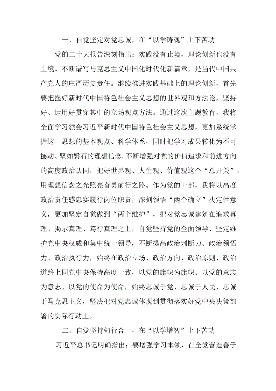 2023主题教育学思想强党性重实践建新功研讨发言交流心得体会四篇.docx_第2页