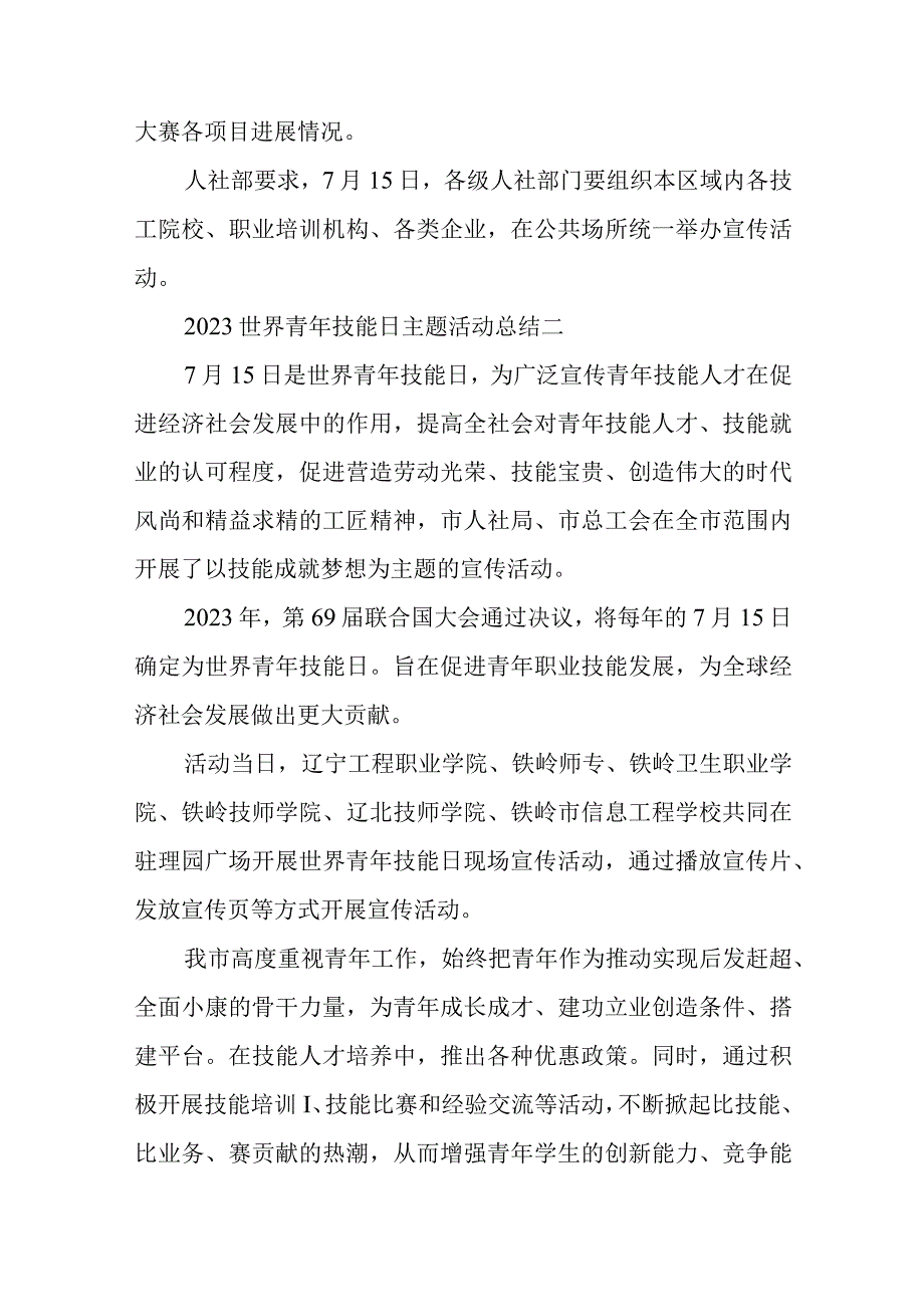 2023世界青年技能日主题活动总结.docx_第2页