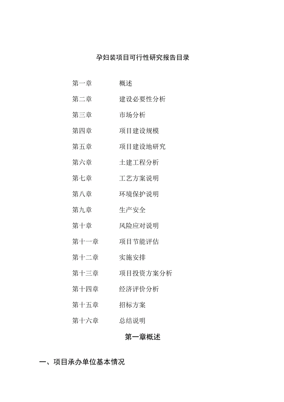 孕妇装项目可行性研究报告总投资10000万元41亩.docx_第2页