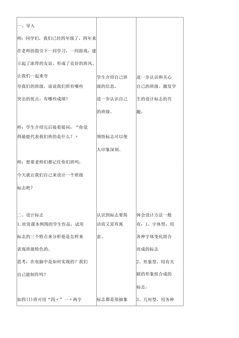 四年级下册信息技术教案315设计制作标志｜ 浙江摄影版 新.docx_第2页