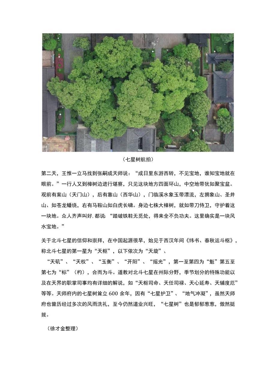 天师府选址和七星树的神奇传说.docx_第3页