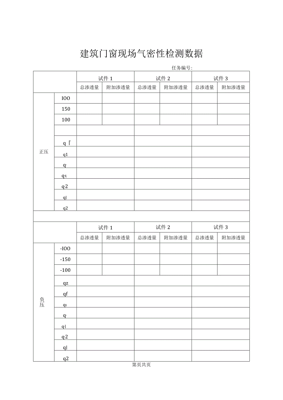 建筑门窗现场气密性检验原始记录表格.docx_第3页