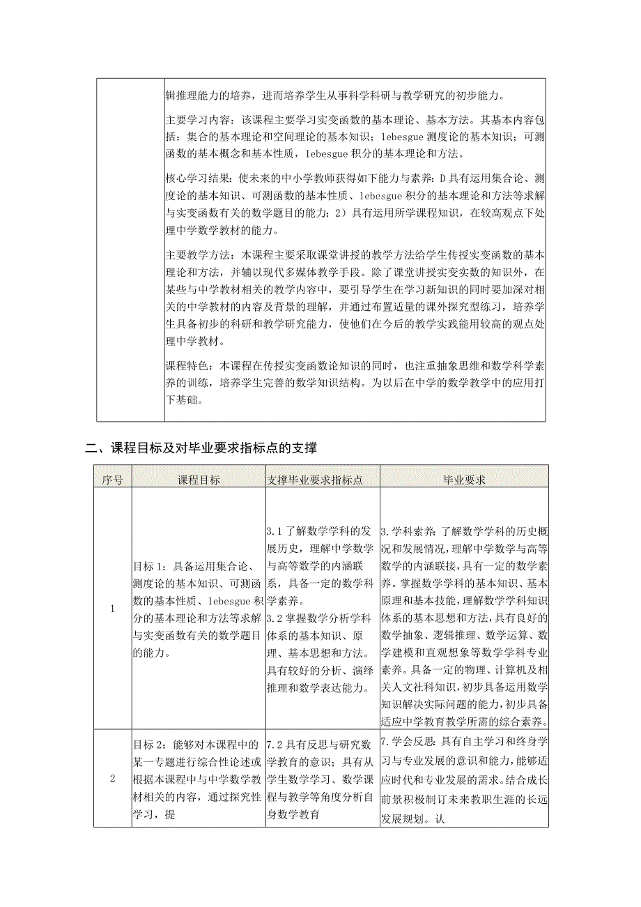 实变函数课程教学大纲.docx_第2页