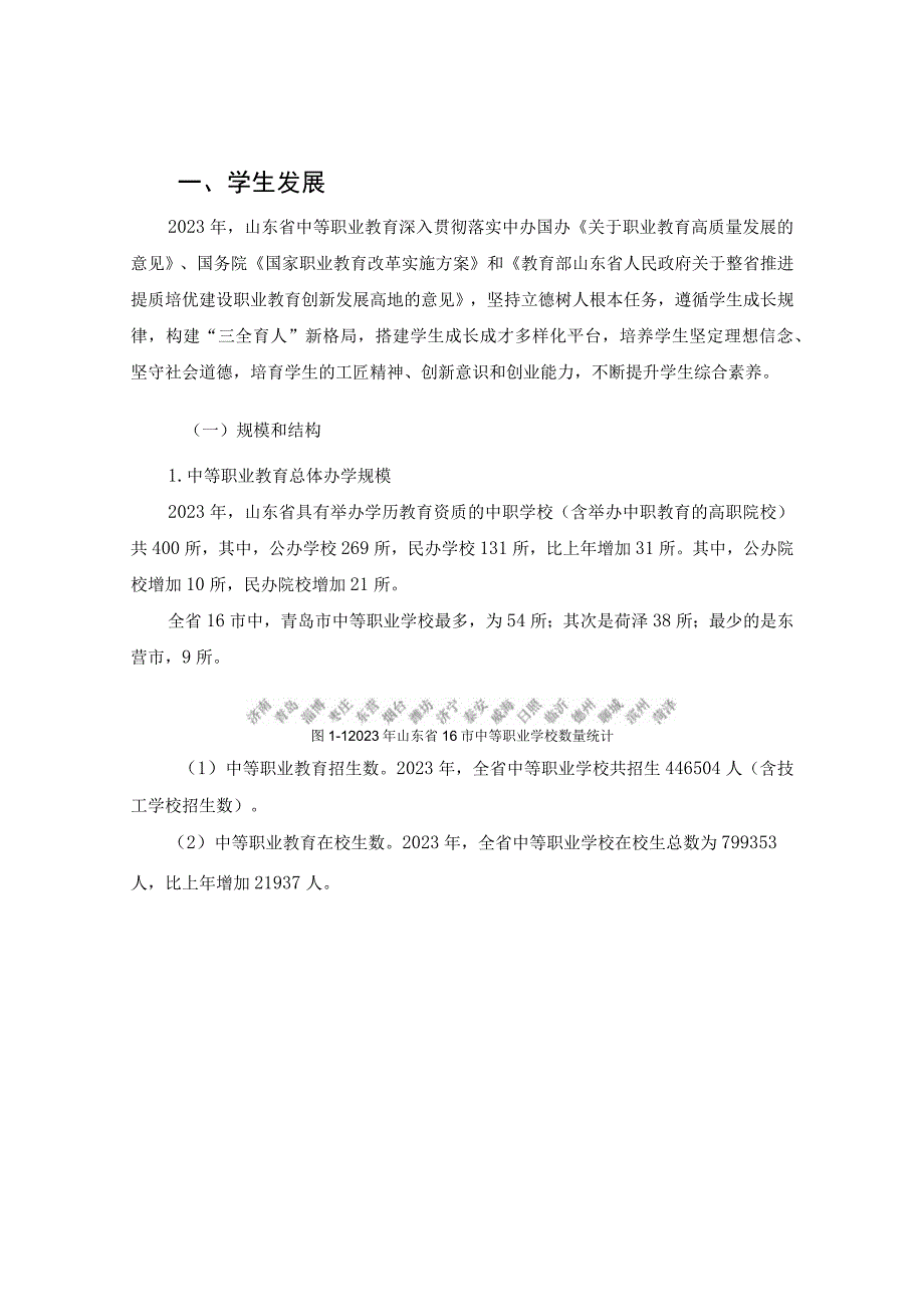 山东省中等职业教育质量年度报告2023.docx_第3页