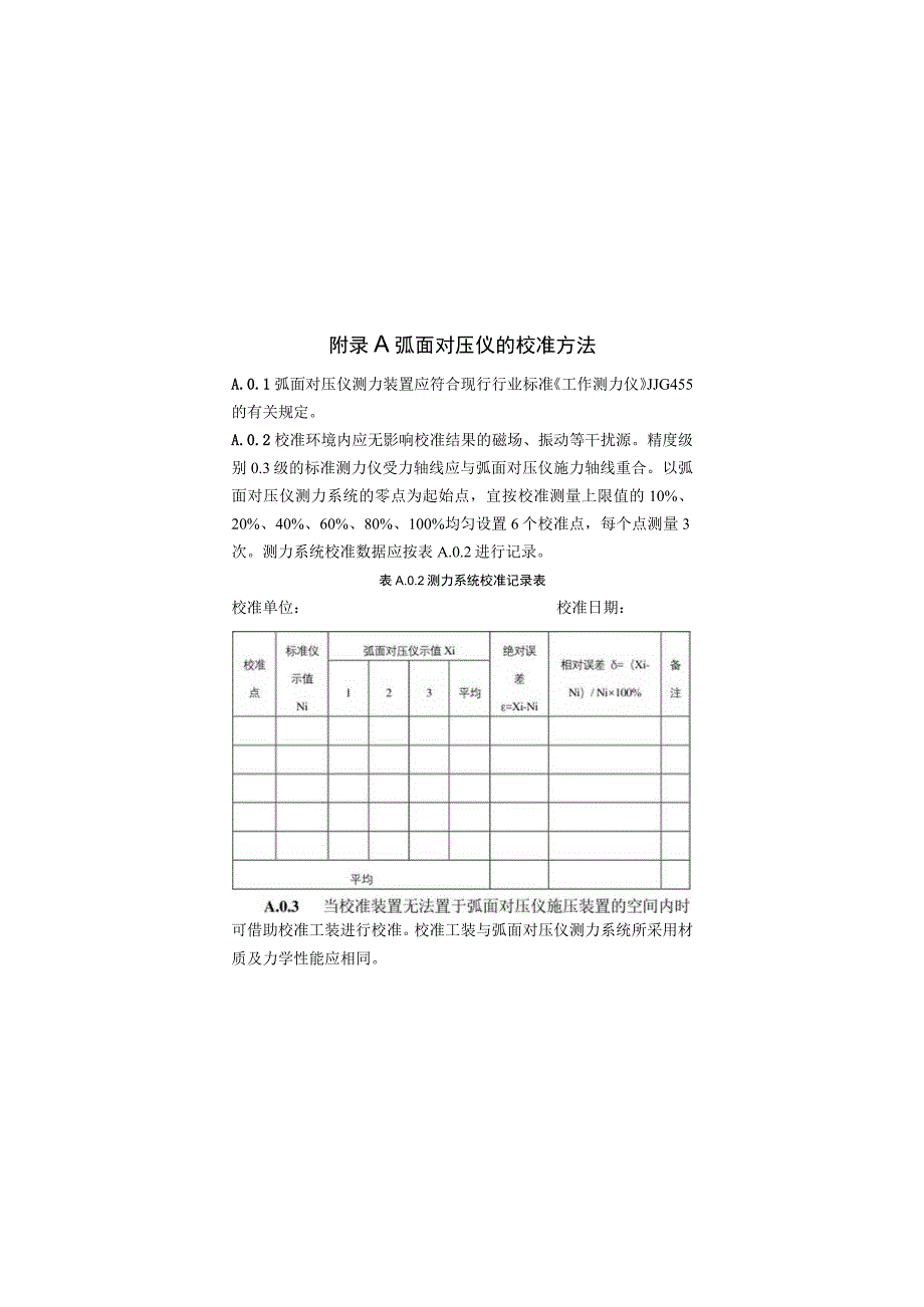 弧面对压仪校准混凝土抗压强度原始记录表基本要求系数表钢筋连接用套筒灌浆料抗压强度技术.docx_第1页