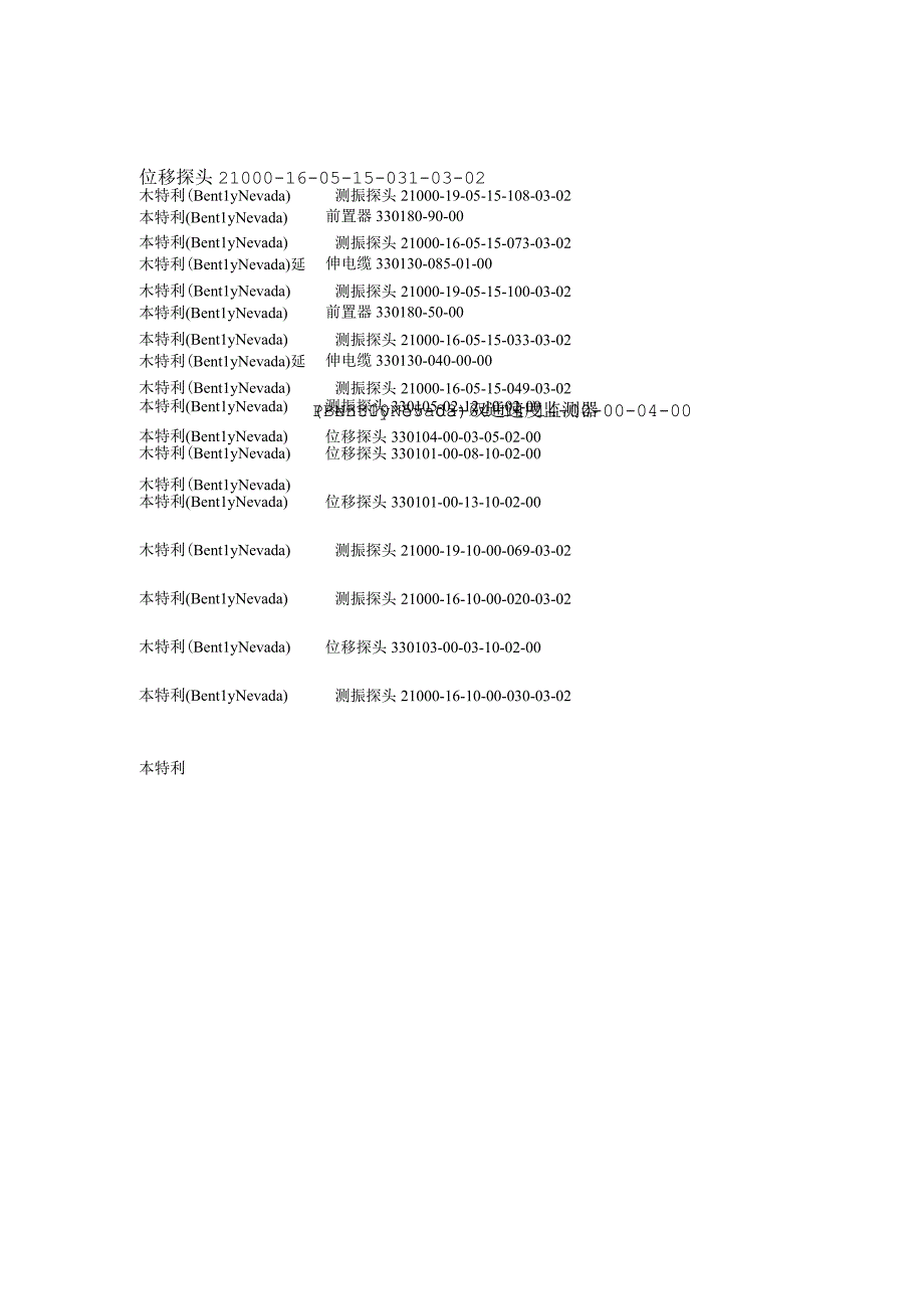 美国本特利探头美国本特利传感器本特利电源模块本特利延伸电缆.docx_第2页