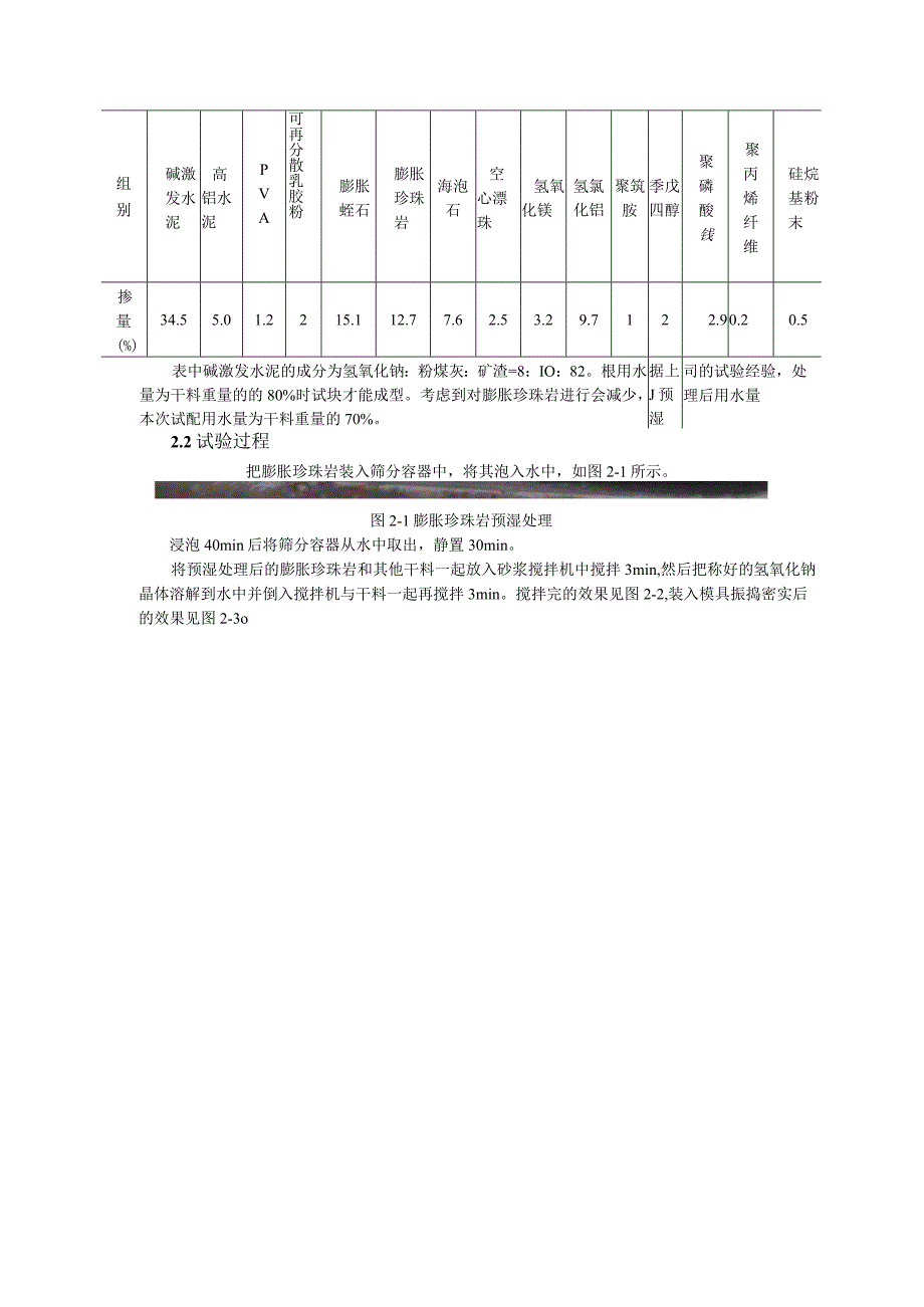 碱激发水泥应用于隧道防火涂料的预试验.docx_第2页