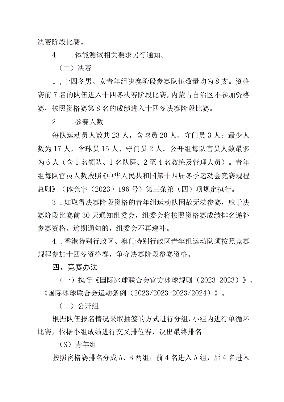 第十四届全国冬季运动会冰球竞赛规程.docx_第2页