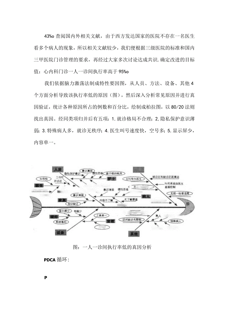 门诊部运用PDCA循环提高门诊一人一诊间执行率.docx_第2页