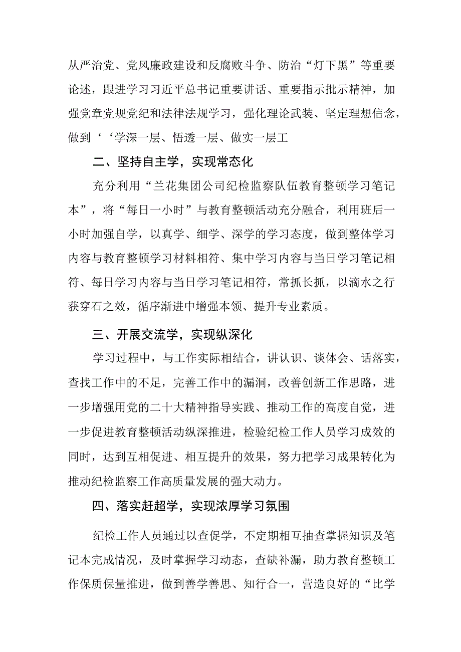 纪检监察干部队伍教育整顿心得体会感想3篇范本.docx_第2页