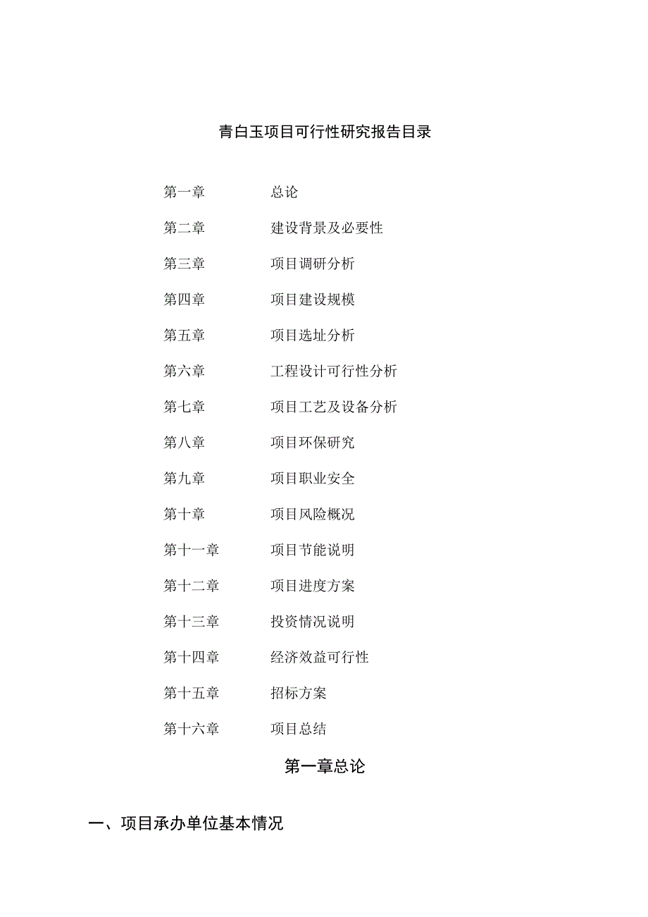 青白玉项目可行性研究报告总投资17000万元75亩.docx_第2页