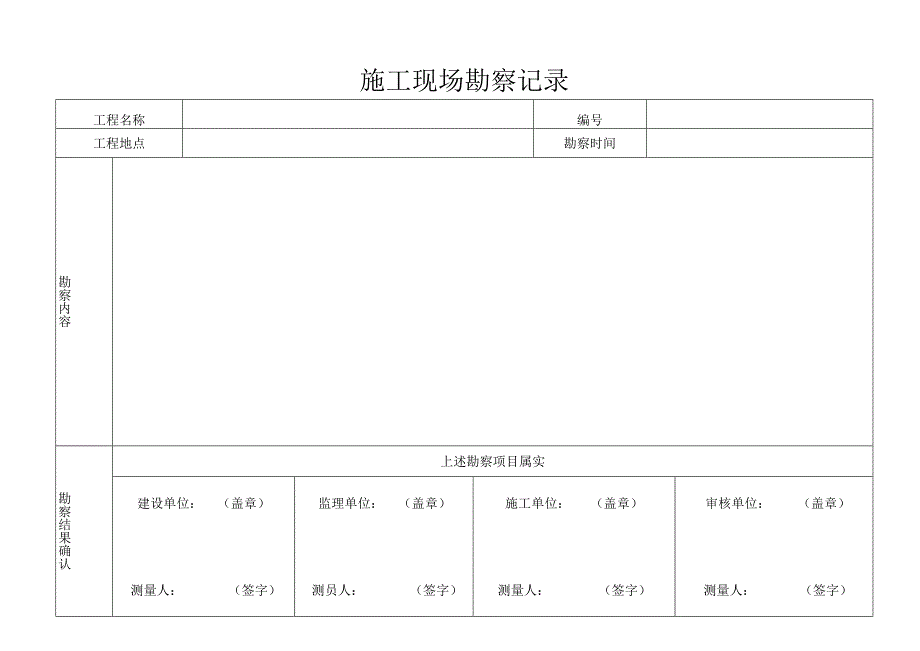 施工现场勘察记录.docx_第1页