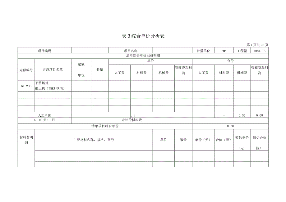 综合单价分析表.docx_第1页