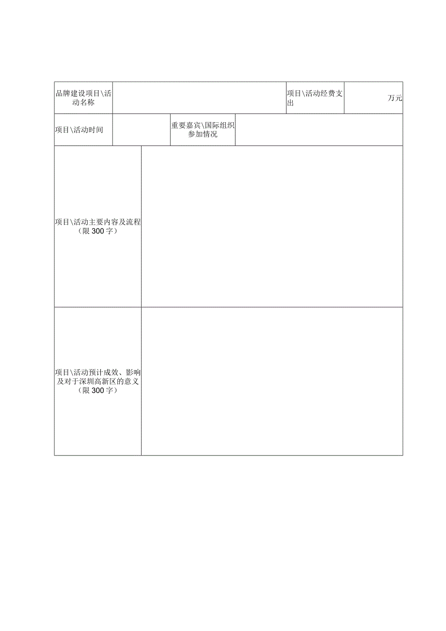 深圳高新区龙岗园区发展专项计划品牌建设项目备案申报表.docx_第3页