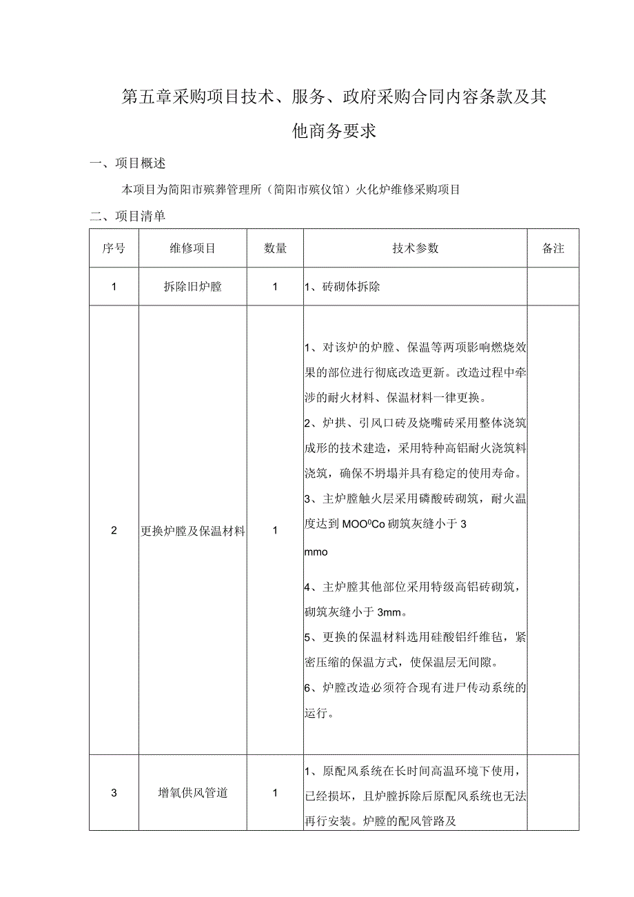 第五章采购项目技术服务政府采购合同内容条款及其他商务要求.docx_第1页