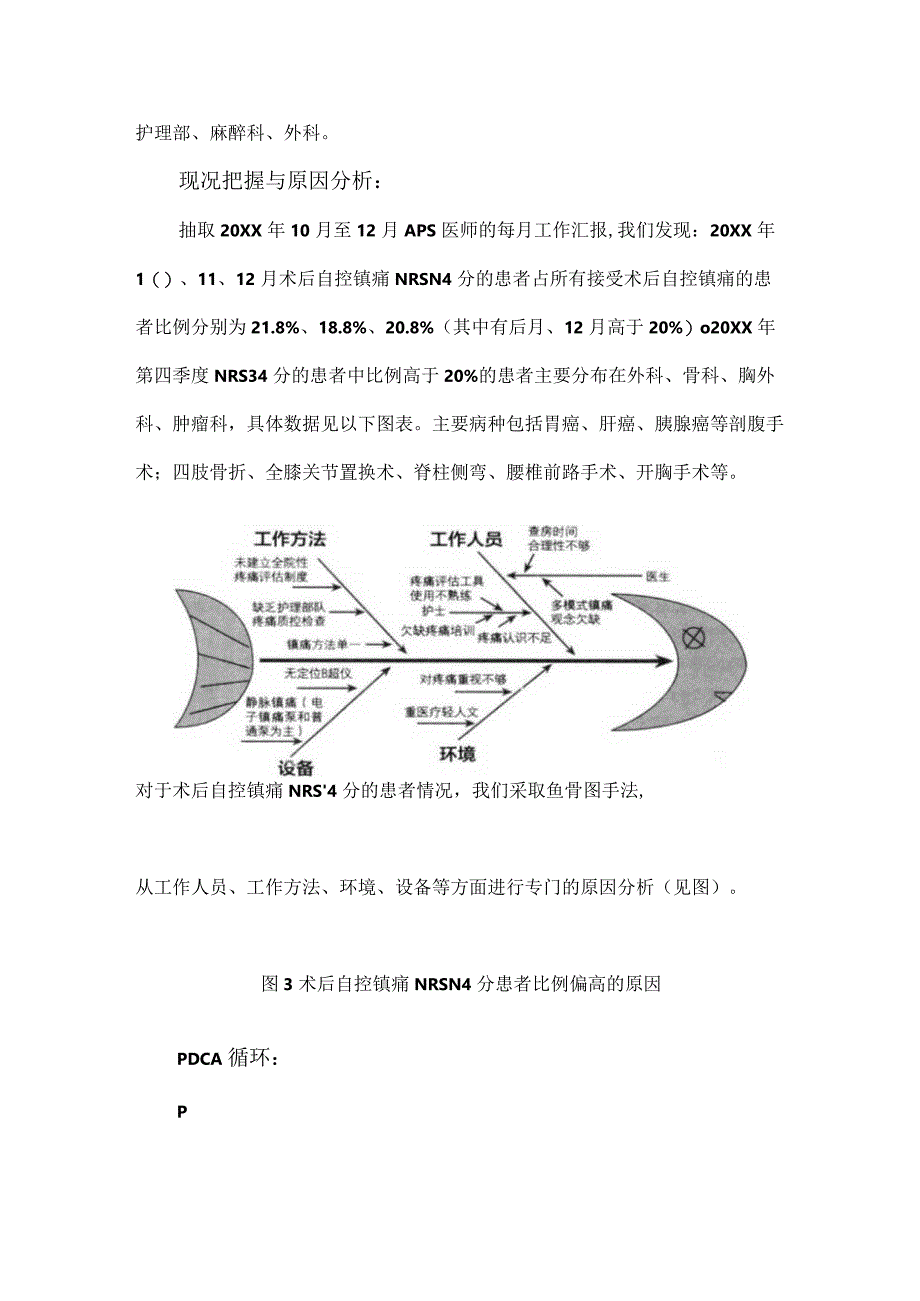 麻醉科运用PDCA循环降低术后自控镇痛NRS评分≥4分的患者比例.docx_第2页