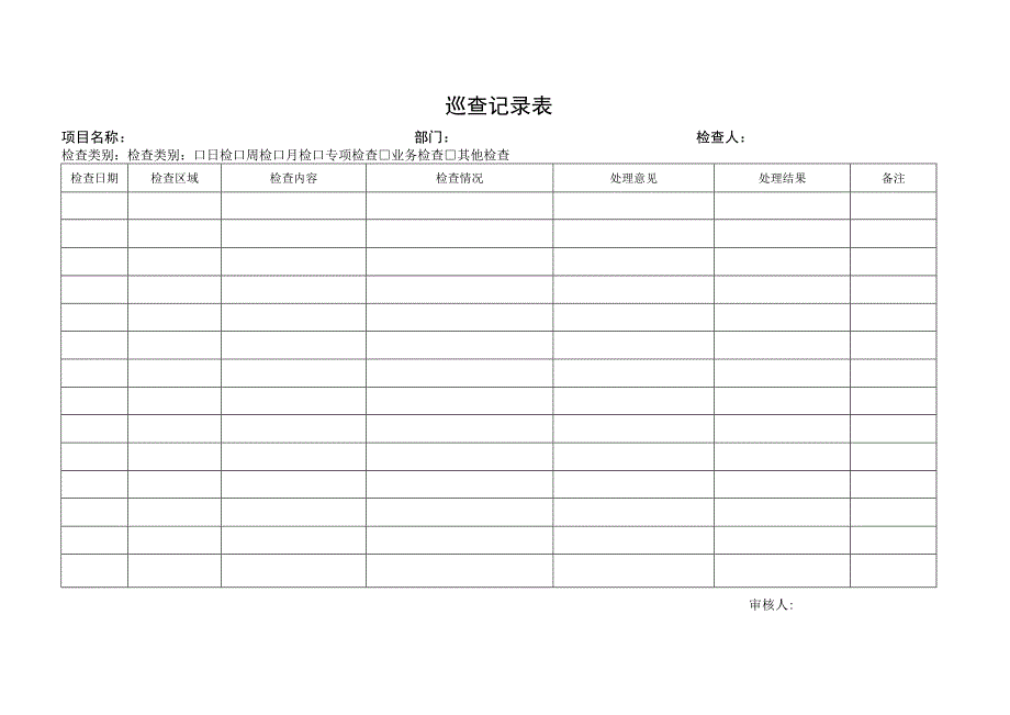 物业巡查记录表.docx_第1页