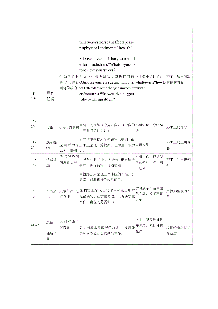 选修6 Unit3 A healthy life写作教学设计.docx_第2页