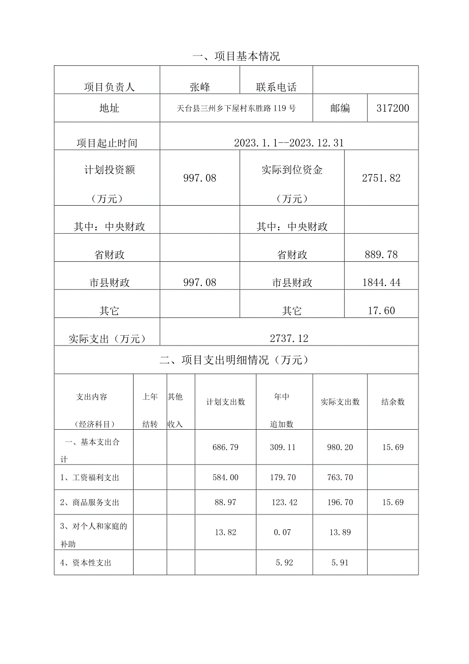 财政支出项目绩效评价整体报告.docx_第2页