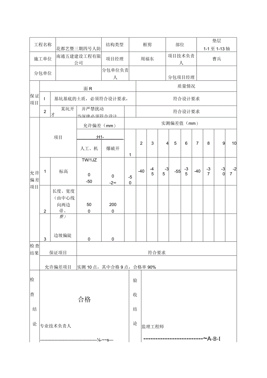 结建人防资料,一分项工程质量验收记录,一结构工程.docx_第1页