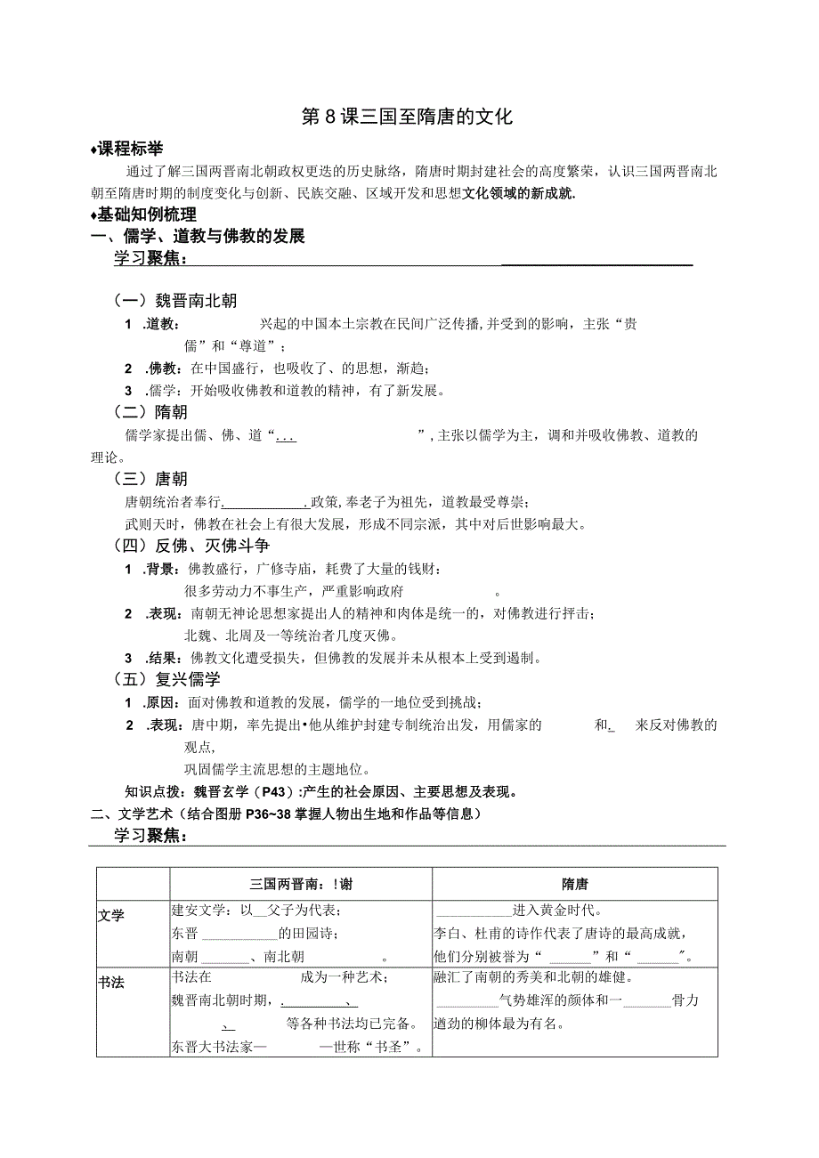 28三国至隋唐的文化公开课教案教学设计课件资料.docx_第1页